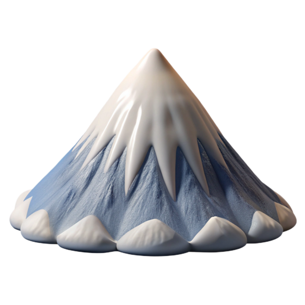 magnificent abstract Mount Fuji Snow Capped Cone Shape Cutout exclusive png