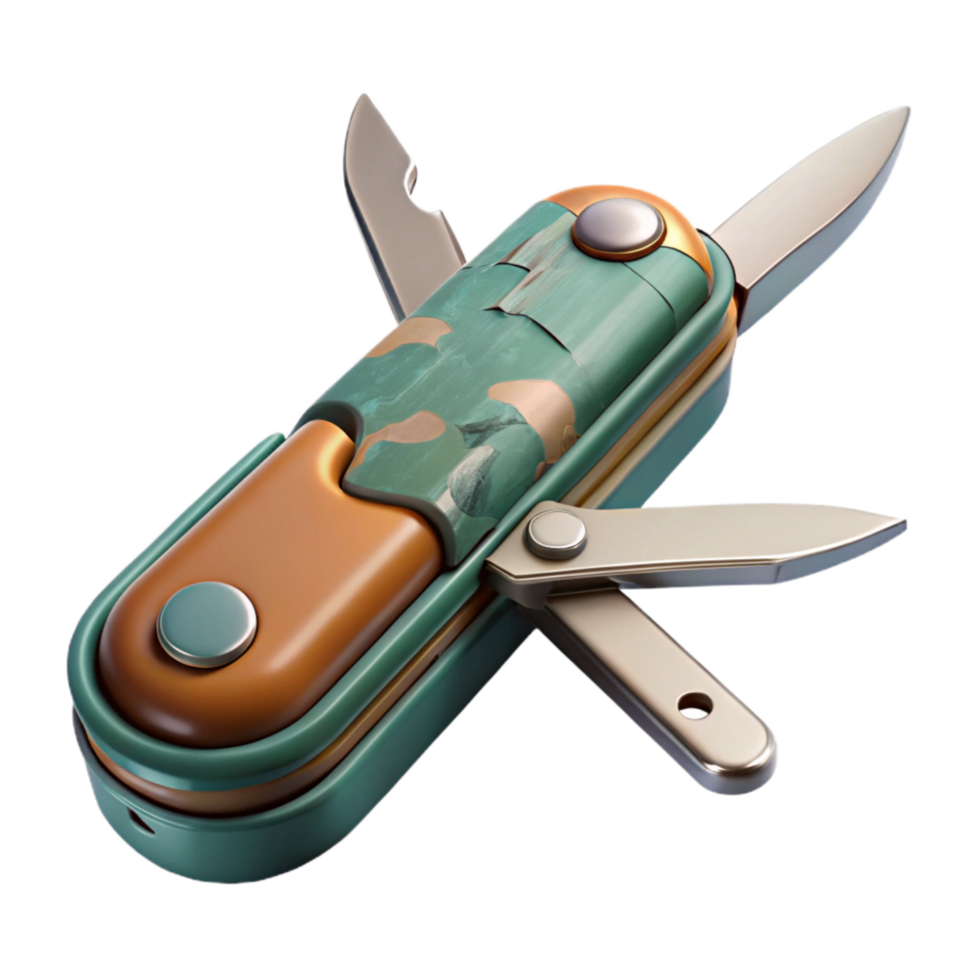magnificent rustic Multitool Open View Transparent Background detailed png
