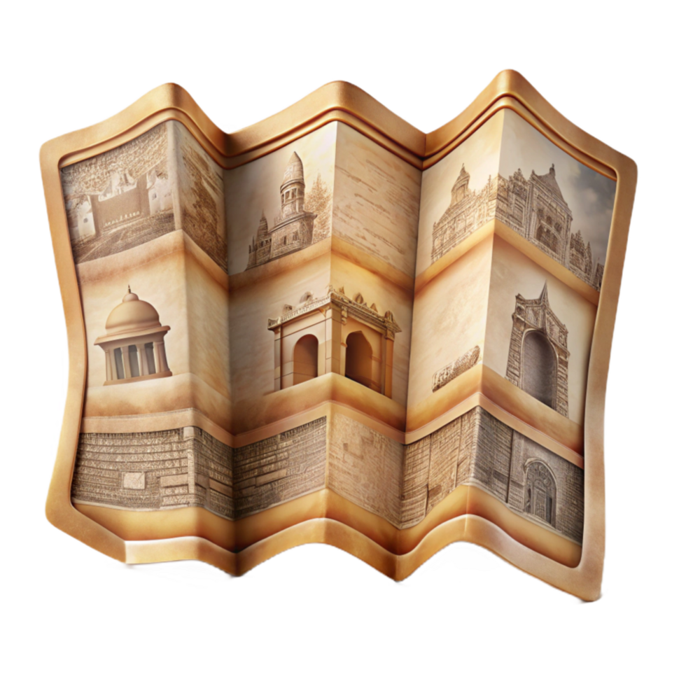 stunning rustic Museum Brochure Historical Information Transparent Background detailed png