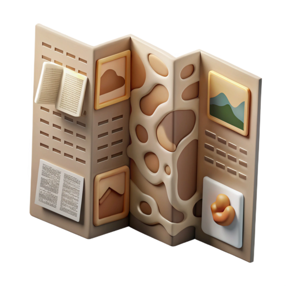 impressive traditional Museum Brochure Informative Text Element exclusive png