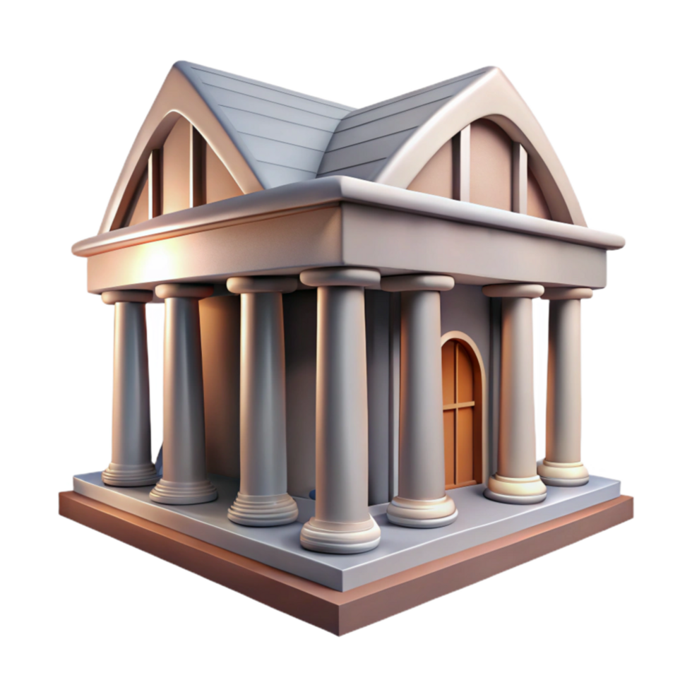 stunning vintage Museum Building Modern Architecture Element genuine png