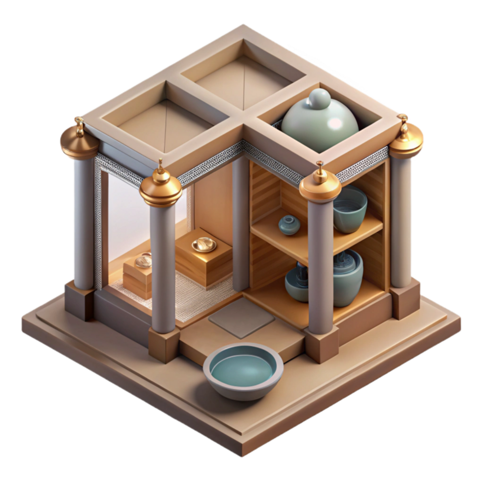 extraordinary traditional Museum Display Case Overhead View Cutout professional png