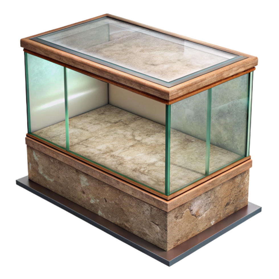 extraordinary traditional Museum Display Case Glass Reflection Cutout professional png