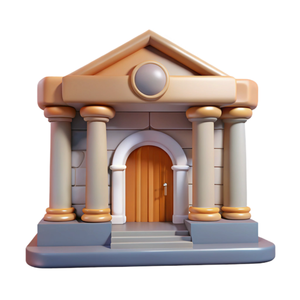 wonderful minimalist Museum Entrance Daytime Shot Cutout Element high quality png