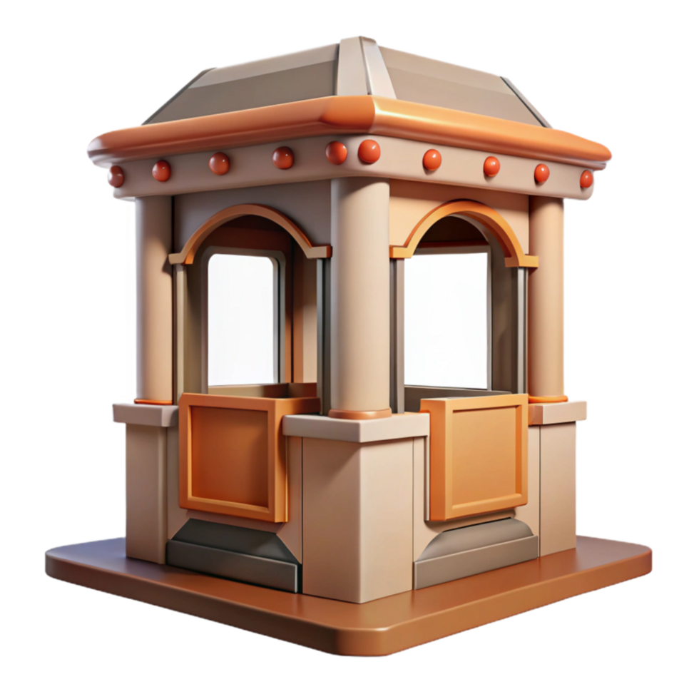 extraordinary rustic Museum Entrance Ticket Booth Transparent Background authentic png