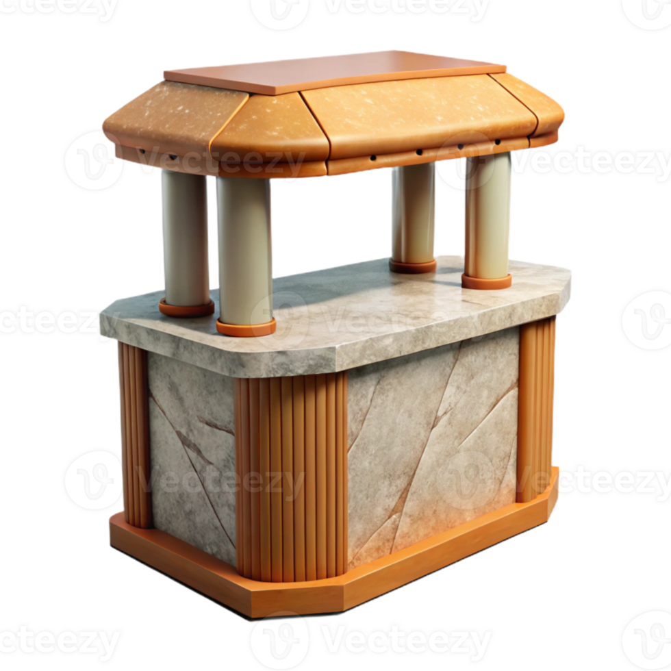 wonderful minimalist Museum Visitor Information Desk Transparent Background genuine png