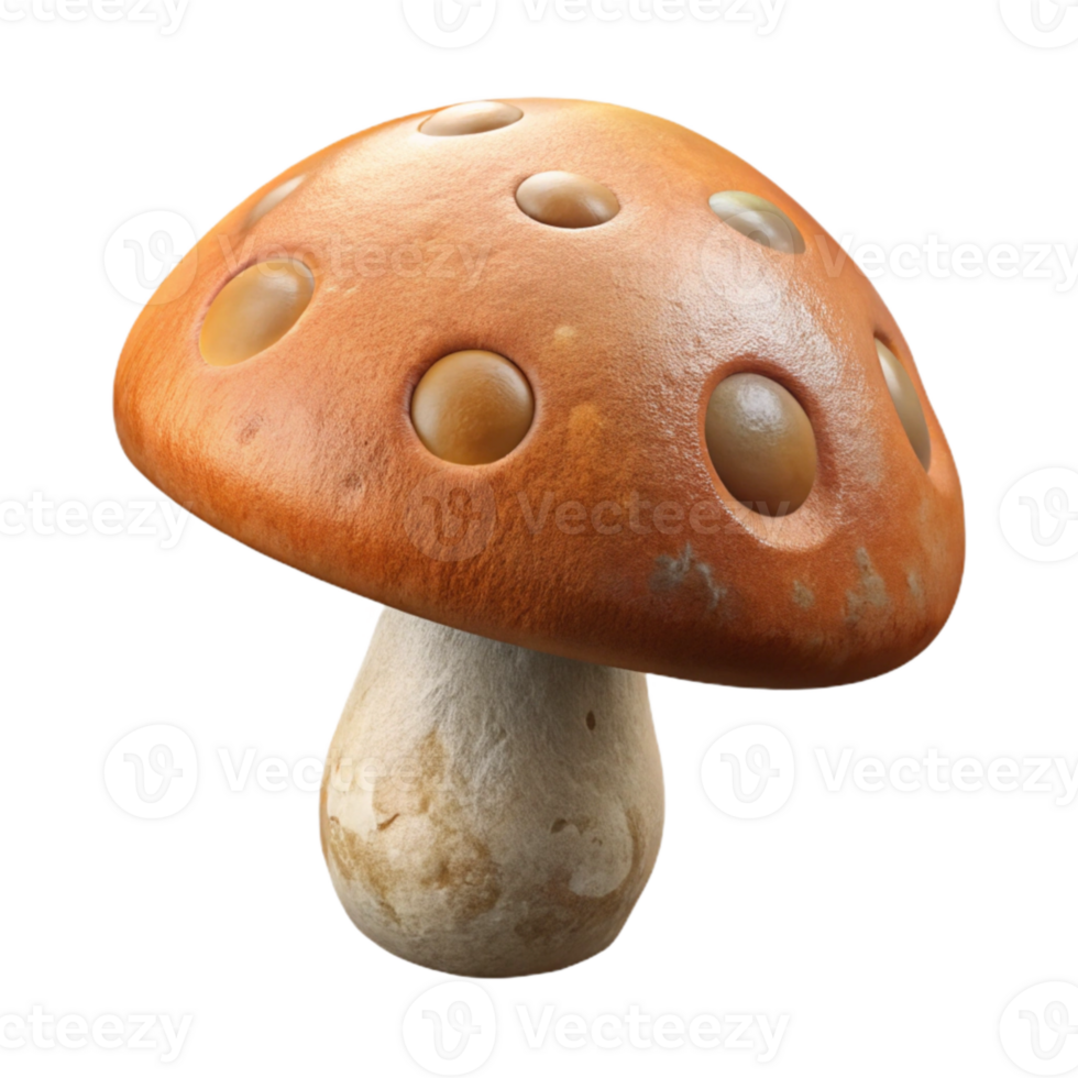 elegant creative Mushroom Close Up Transparent Background Cutout genuine png