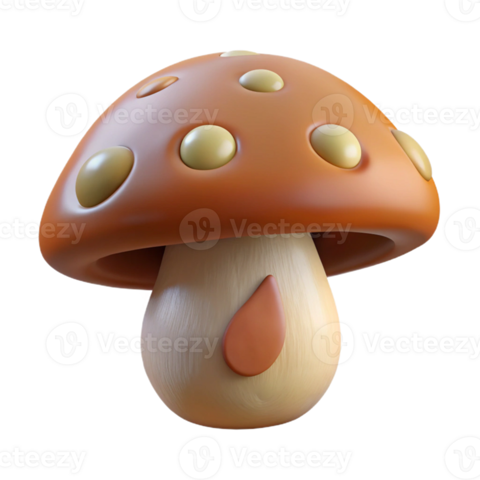stunning creative Mushroom Transparent Background Brown Cap genuine png