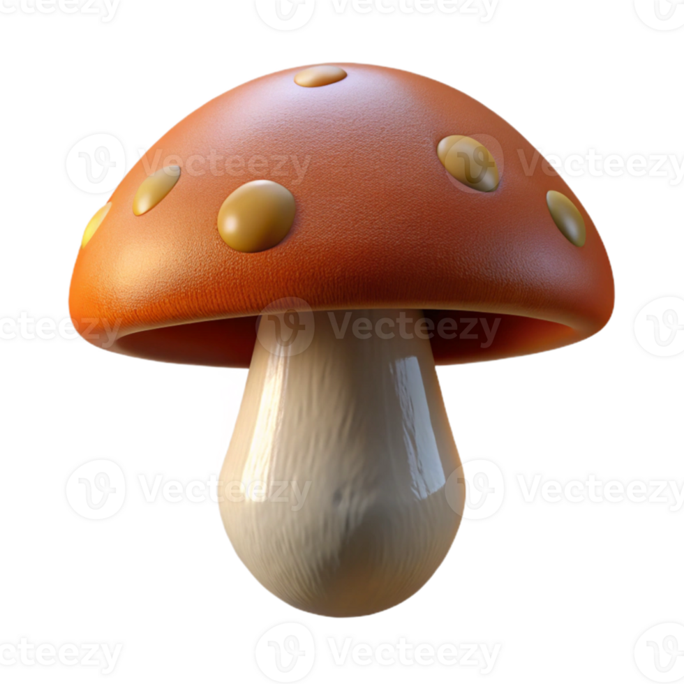 magnificent rustic Mushroom Transparent Background Brown Cap authentic png