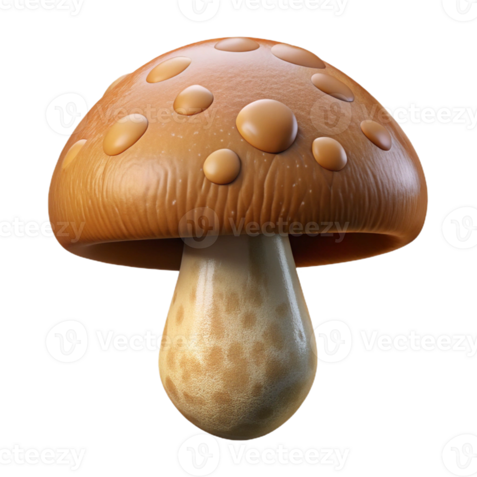 extraordinary artistic Mushroom Transparent Background Brown Cap exclusive png