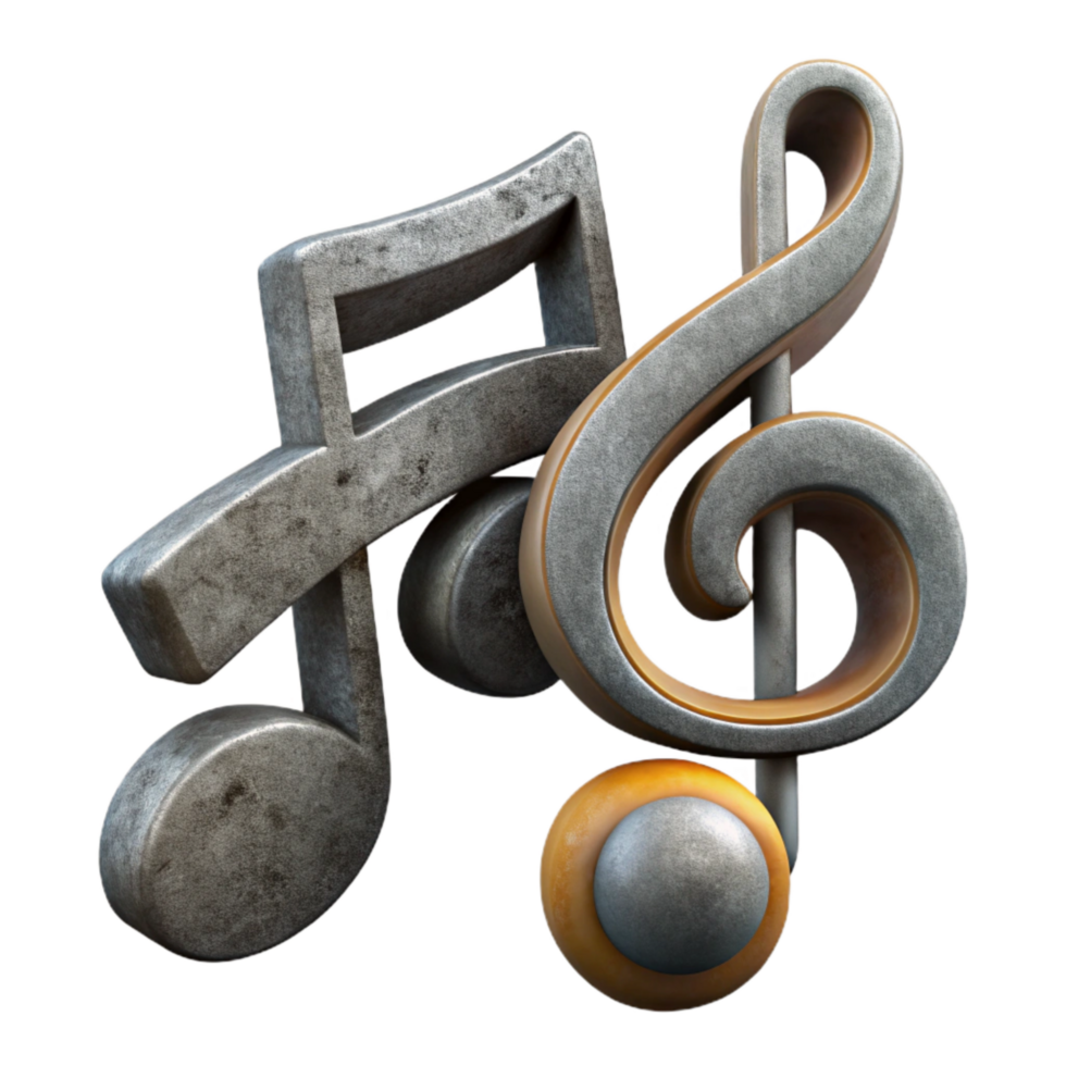beautiful modern Music Notation Symbols and Clefs Cutout exclusive png