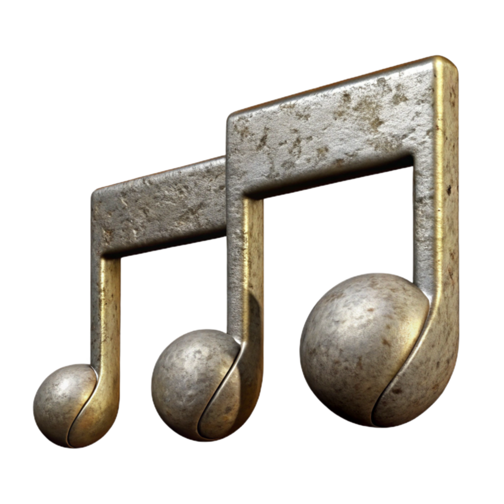 serene abstract Music Notation Symbols Sharp and Flat Transparent Background premium png