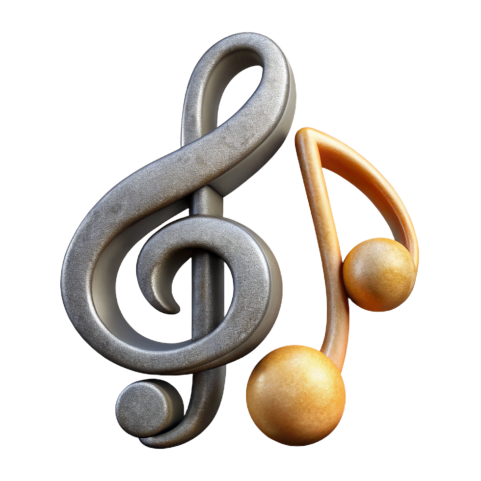 extraordinary minimalist Music Notation Symbols Treble Clef Transparent Background original png