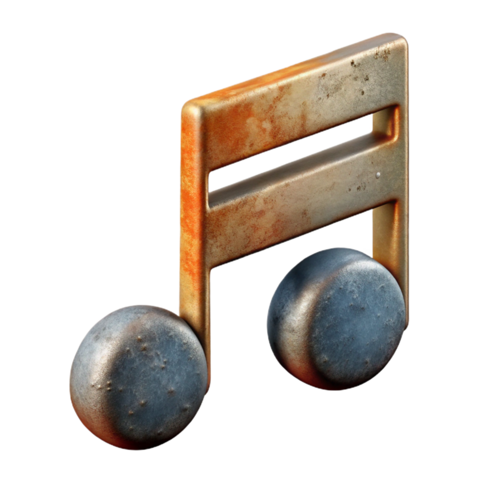 serene creative Music Notation Symbols Sharp and Flat Transparent Background detailed png