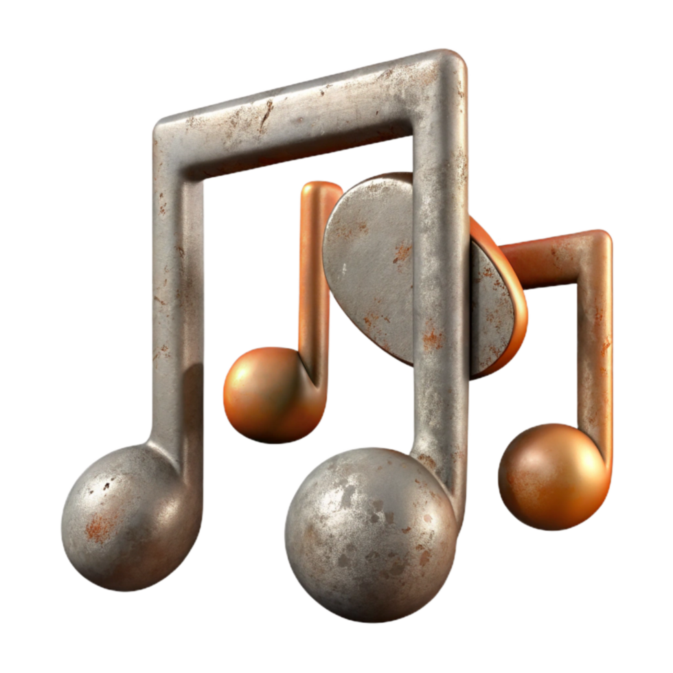 elegant contemporary Music Notation Symbols Various Shapes Cutout detailed png
