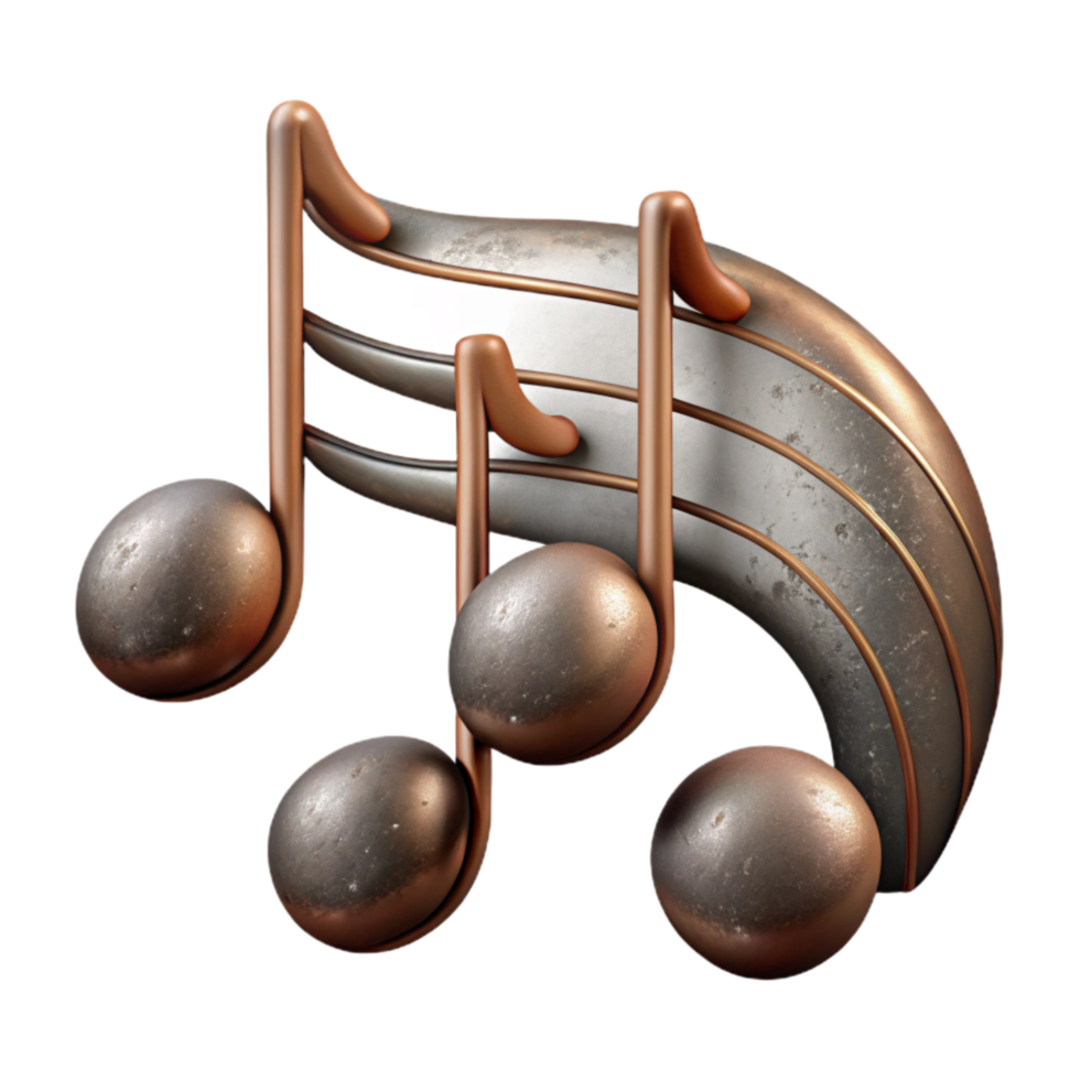elegant modern Music Notes Staff Lines Isolated Element high quality png