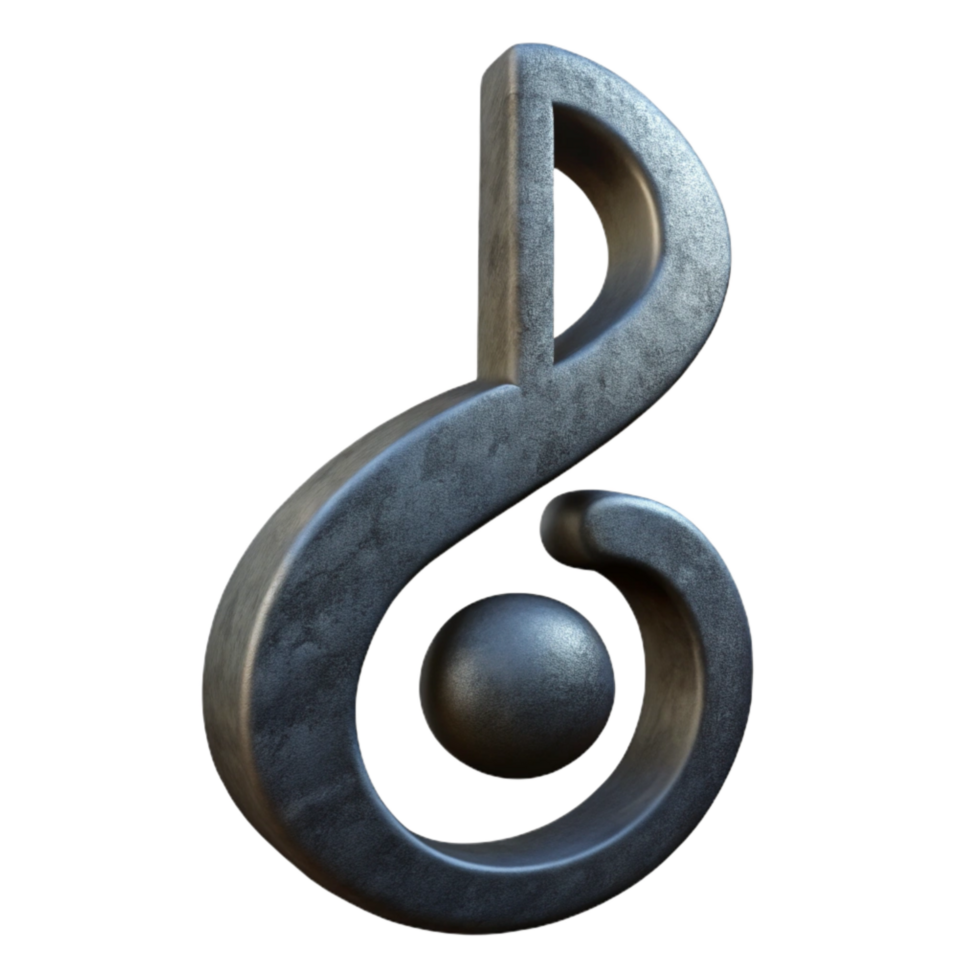 impressive contemporary Music Note Symbol Treble Clef Isolated Element Transparent Background original png