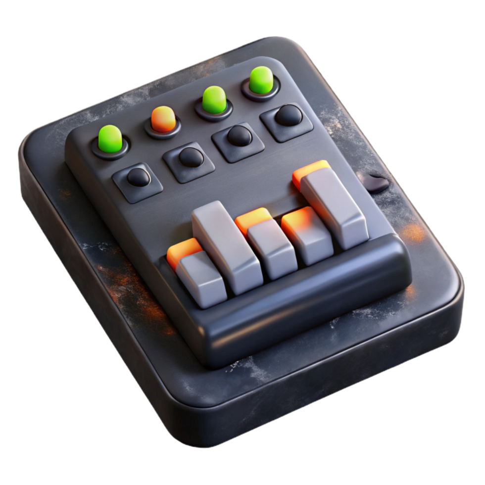 vibrant minimalist Music Production Software Interface Dark Mode authentic png