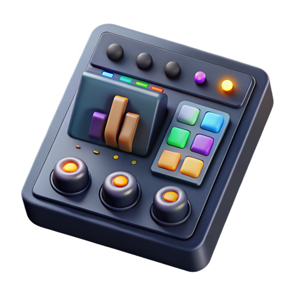 vibrant modern Music Production Software Interface Dark Mode original png
