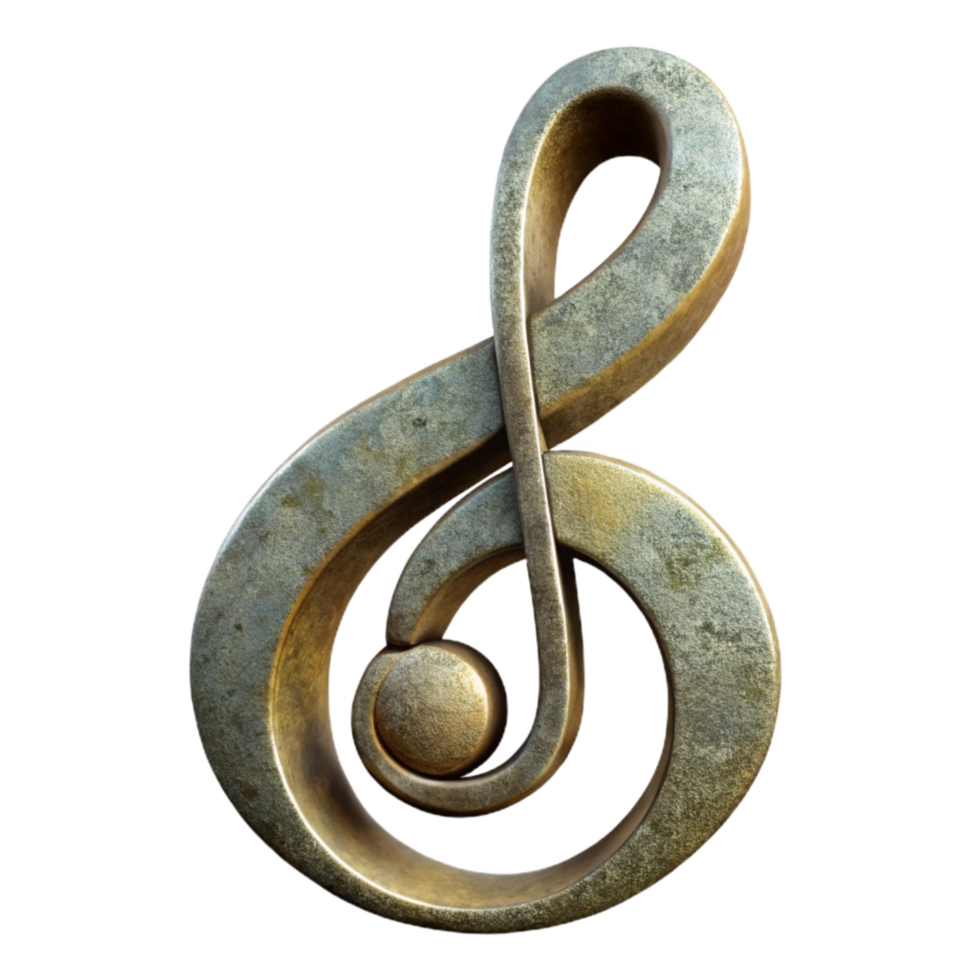 beautiful abstract Music Score Bass Clef Symbol Isolated premium png