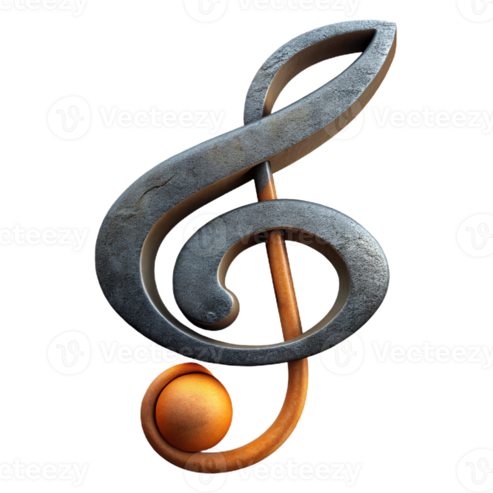 magnificent abstract Music Score Treble Clef Symbol Cutout exclusive png