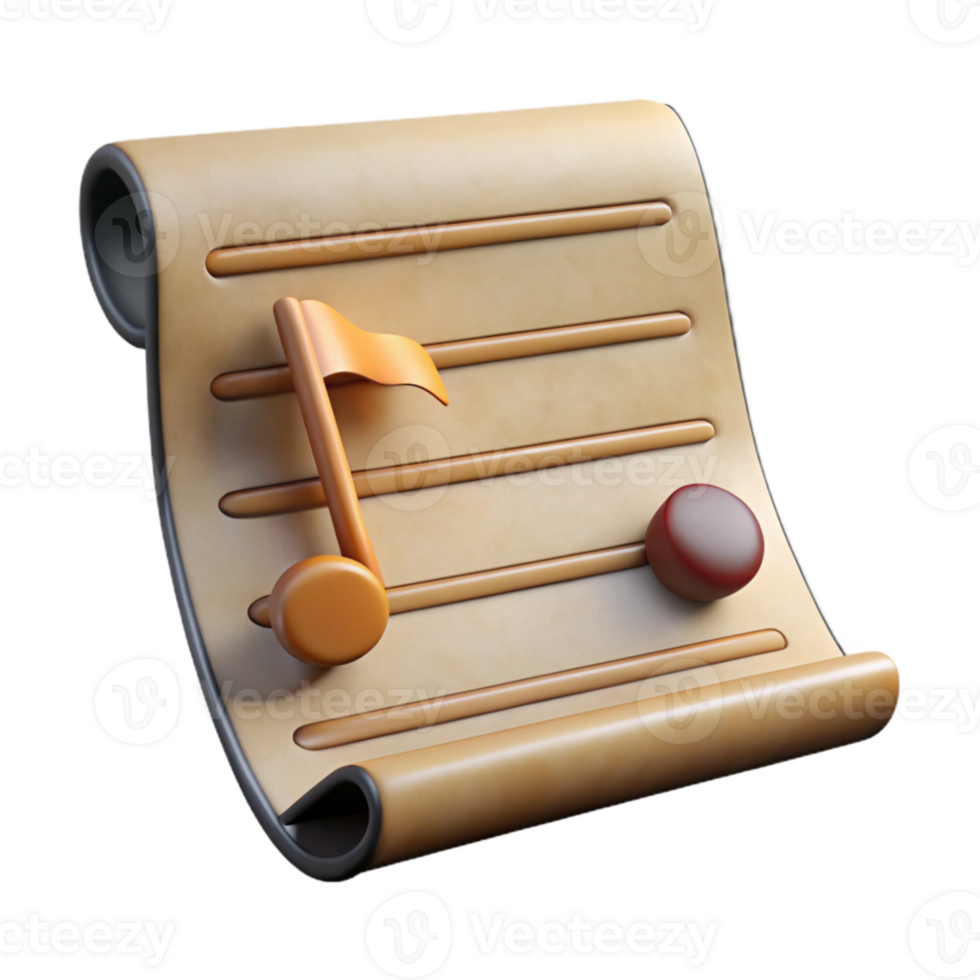 magnificent traditional Music Sheet Blank Staff Lines Isolated Element original png