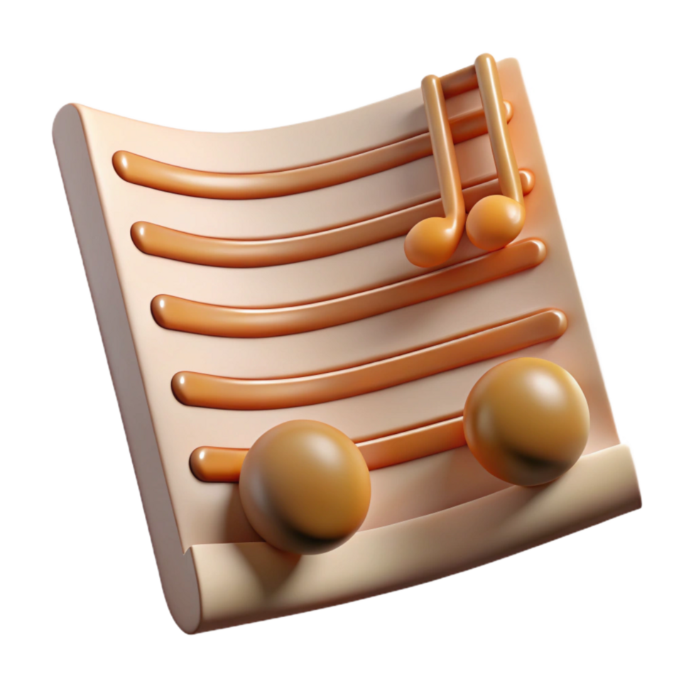 vibrant creative Music Sheet Lines and Spaces Isolated Element Transparent Background high resolution png