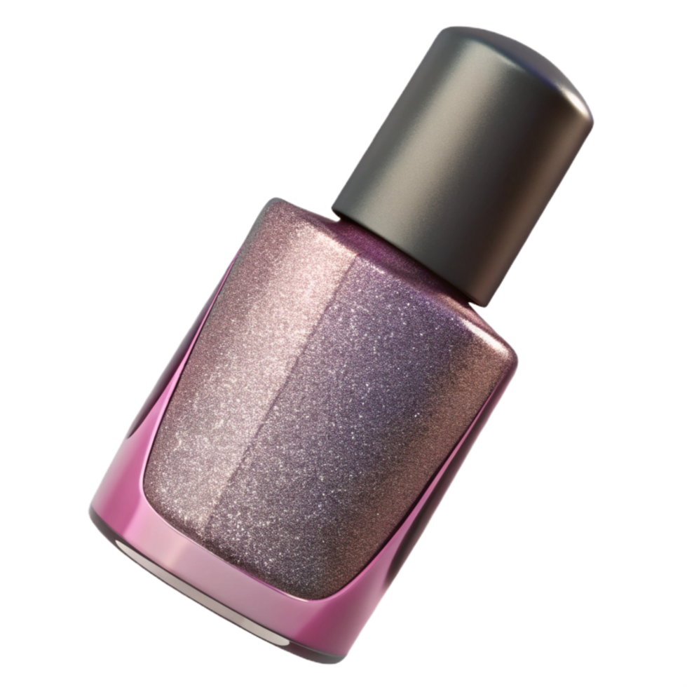 elegant artistic Nail Polish with Glitter Finish authentic png