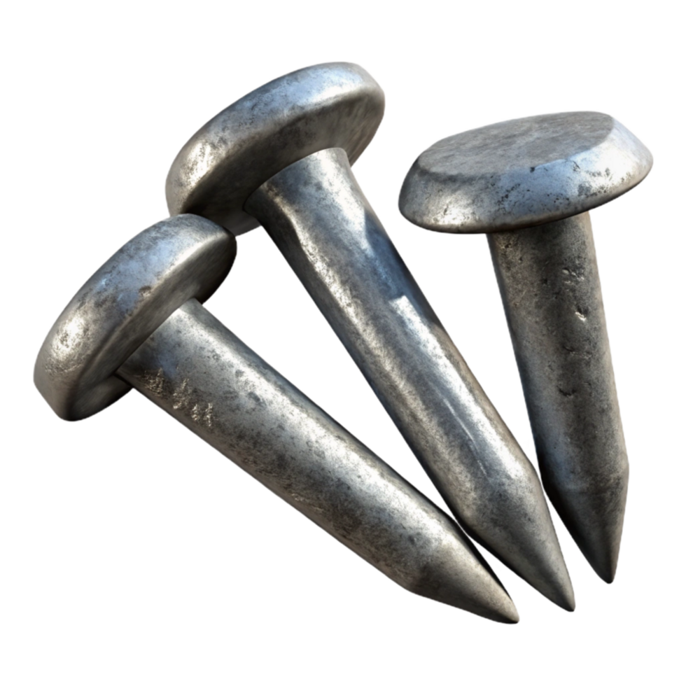 impressive artistic Nails Steel Galvanized Isolated exclusive png