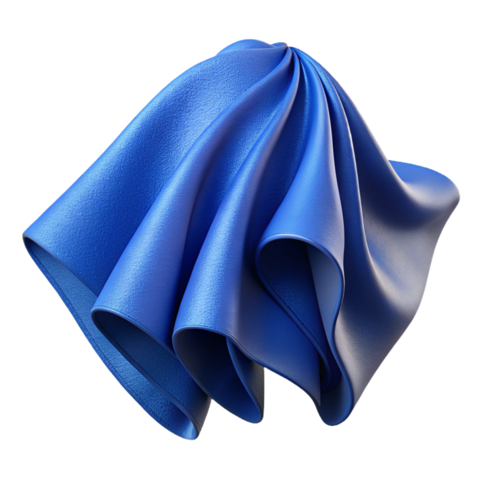 vibrant classic Natural Dye Fabric Sample Blue Shade Cutout genuine png