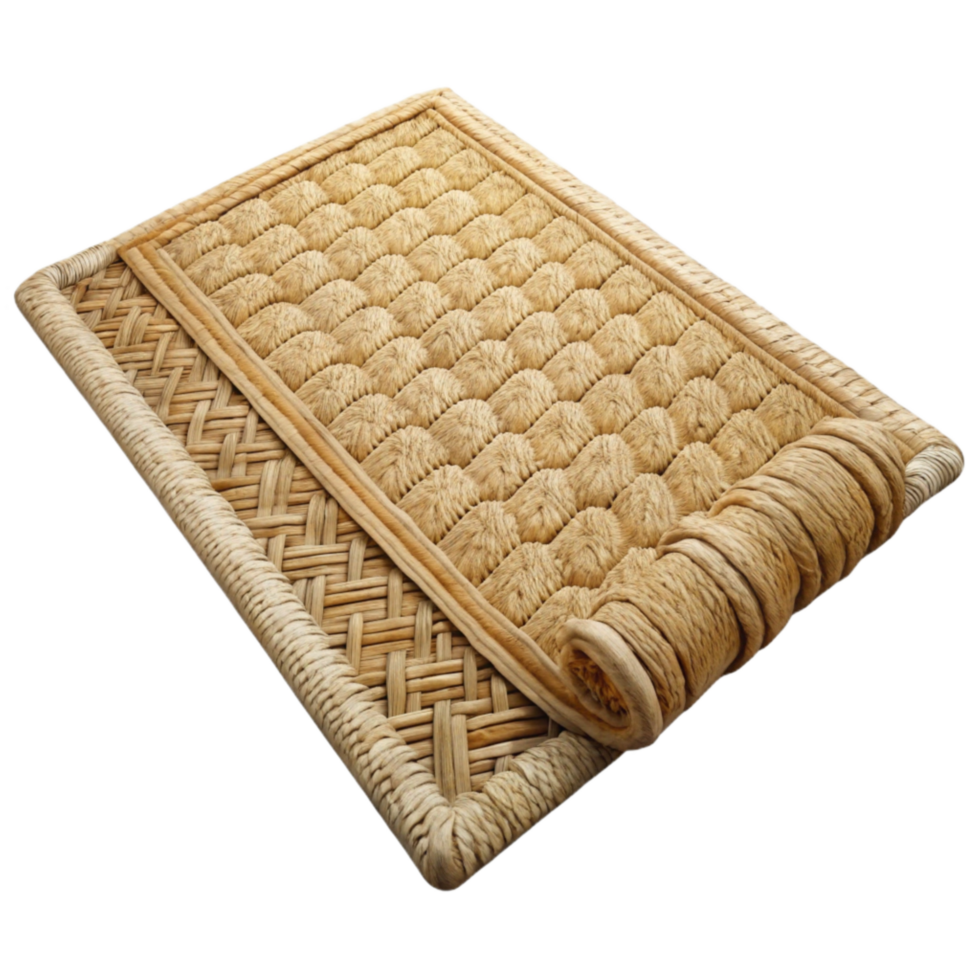 stunning creative Natural Fiber Rug Woven Pattern Transparent Background png