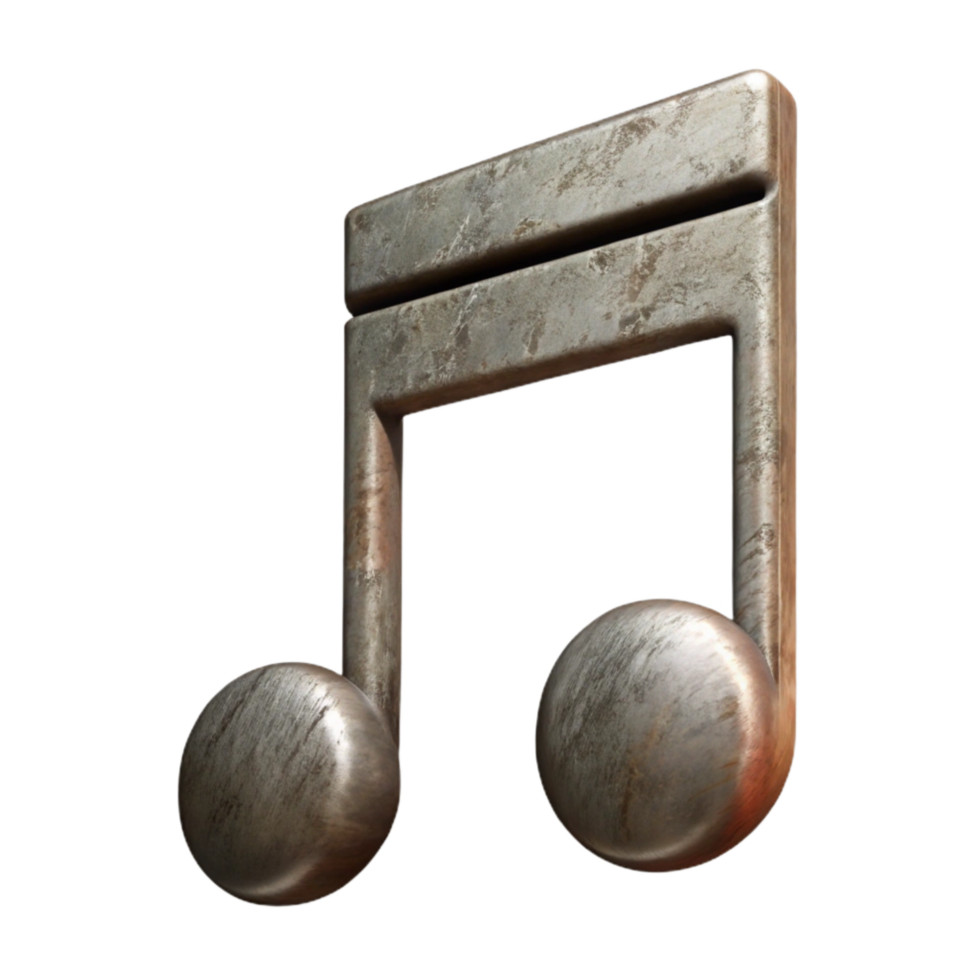 serene rustic Natural Symbol Music Notation Transparent Background Cutout authentic png