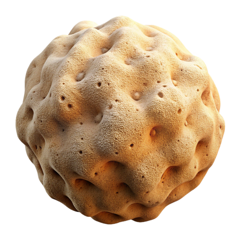 serene traditional Natural Sponge Textured Surface Transparent Background high resolution png