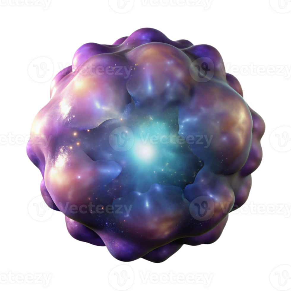 extraordinary vintage Nebula Bright Center Dark Edges Transparent Background exclusive png