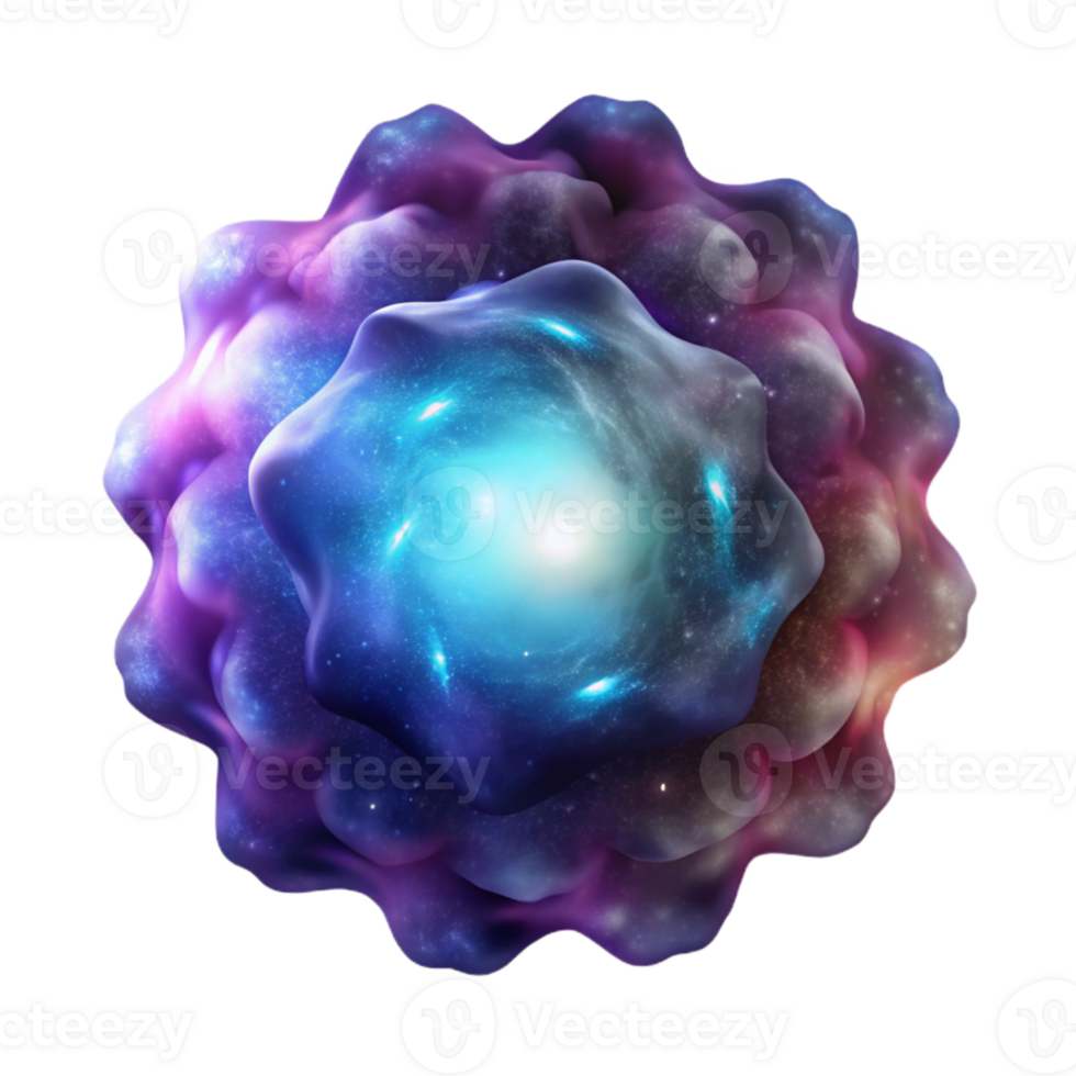 impressive creative Nebula Bright Center Dark Edges Transparent Background high resolution png