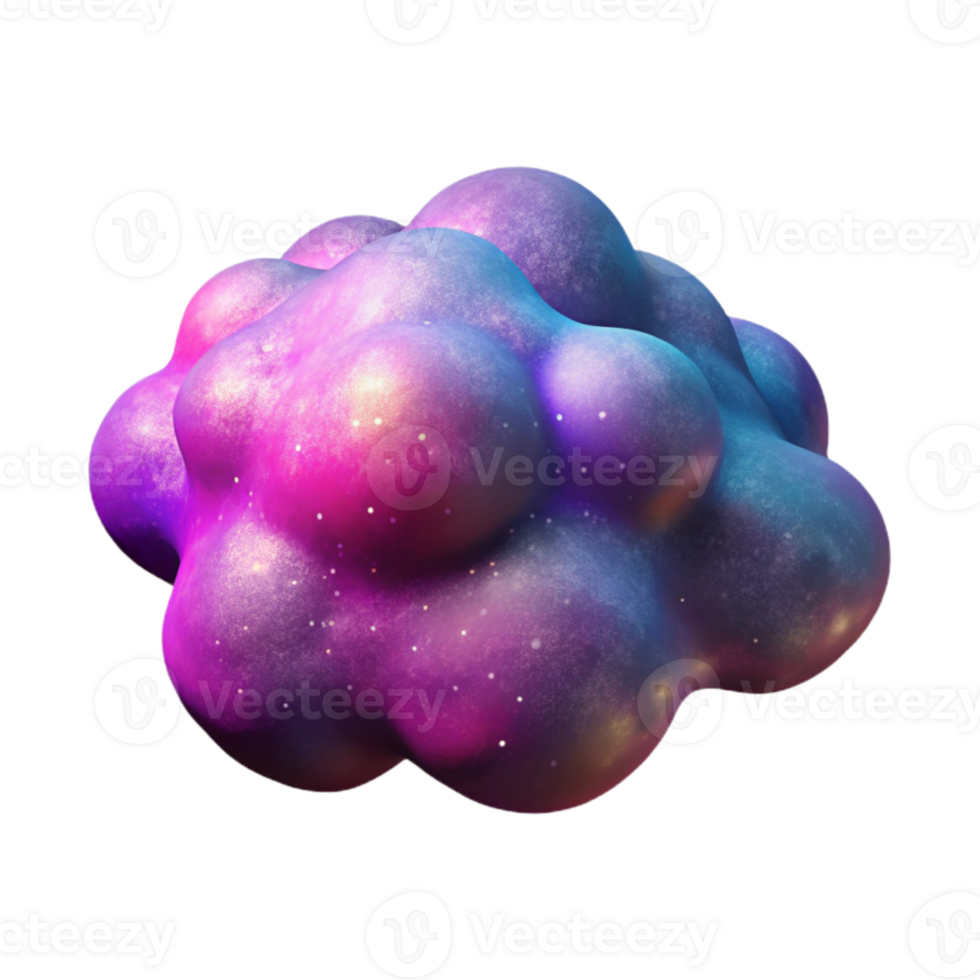 beautiful rustic Nebula Cloud Cutout with Vivid Colors genuine png