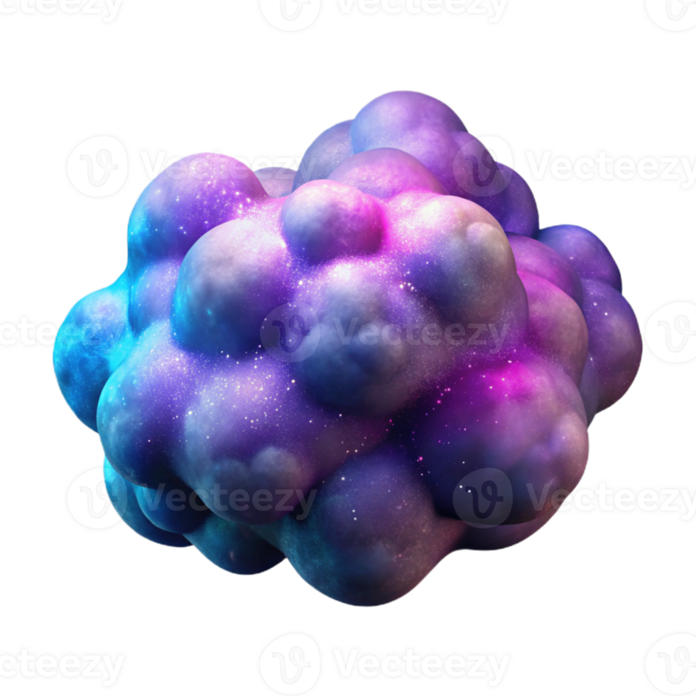 extraordinary vintage Nebula Cloud Cutout with Vivid Colors detailed png