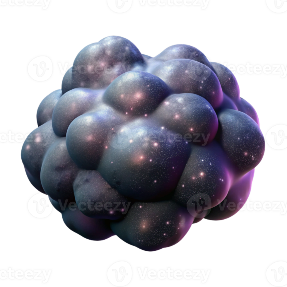 wonderful rustic Nebula Cloud with Dark Matter Cutout on Transparent Background detailed png