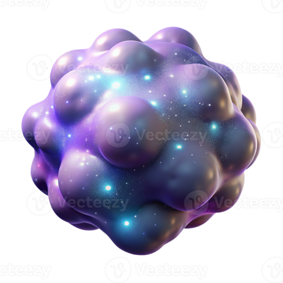 dramatic artistic Nebula Glowing Gases Transparent Background professional png