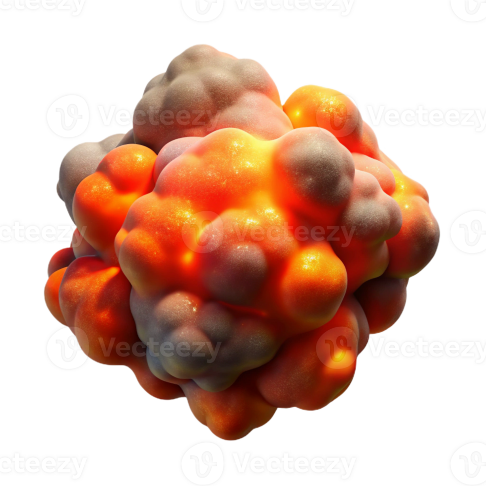 magnificent traditional Nebula Red and Orange Gas Clouds Transparent Background authentic png