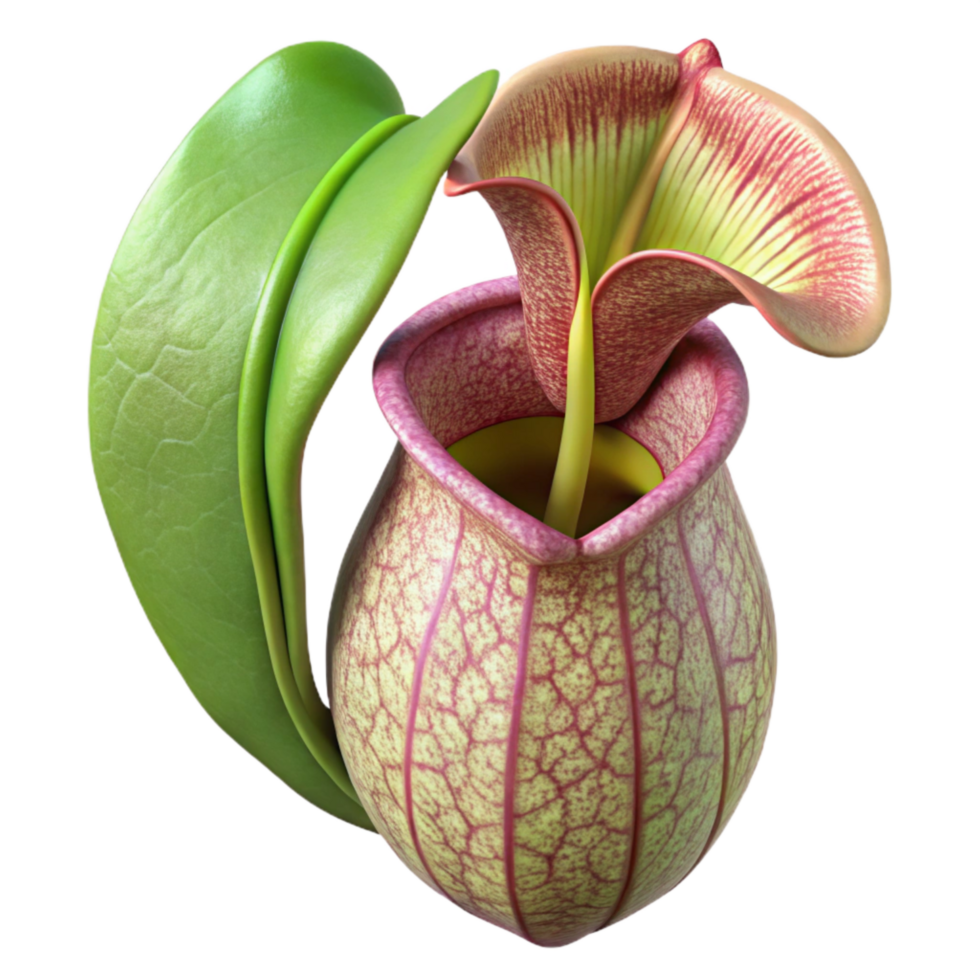 wonderful creative Nepenthes Mirabilis Common Swamp Pitcher Plant Variable Shape Cutout Isolated premium png