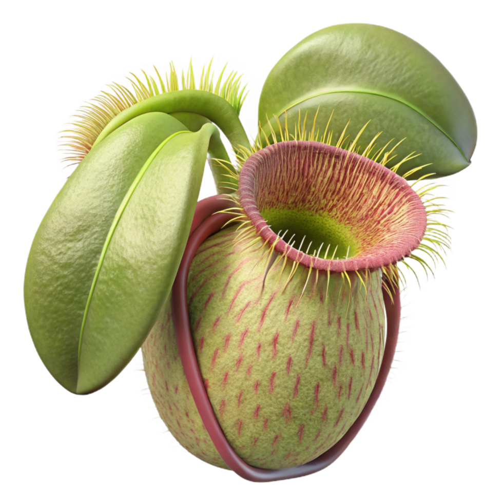 impressive traditional Nepenthes Villosa Villose Pitcher Plant Hairy Peristome Cutout Isolated exclusive png