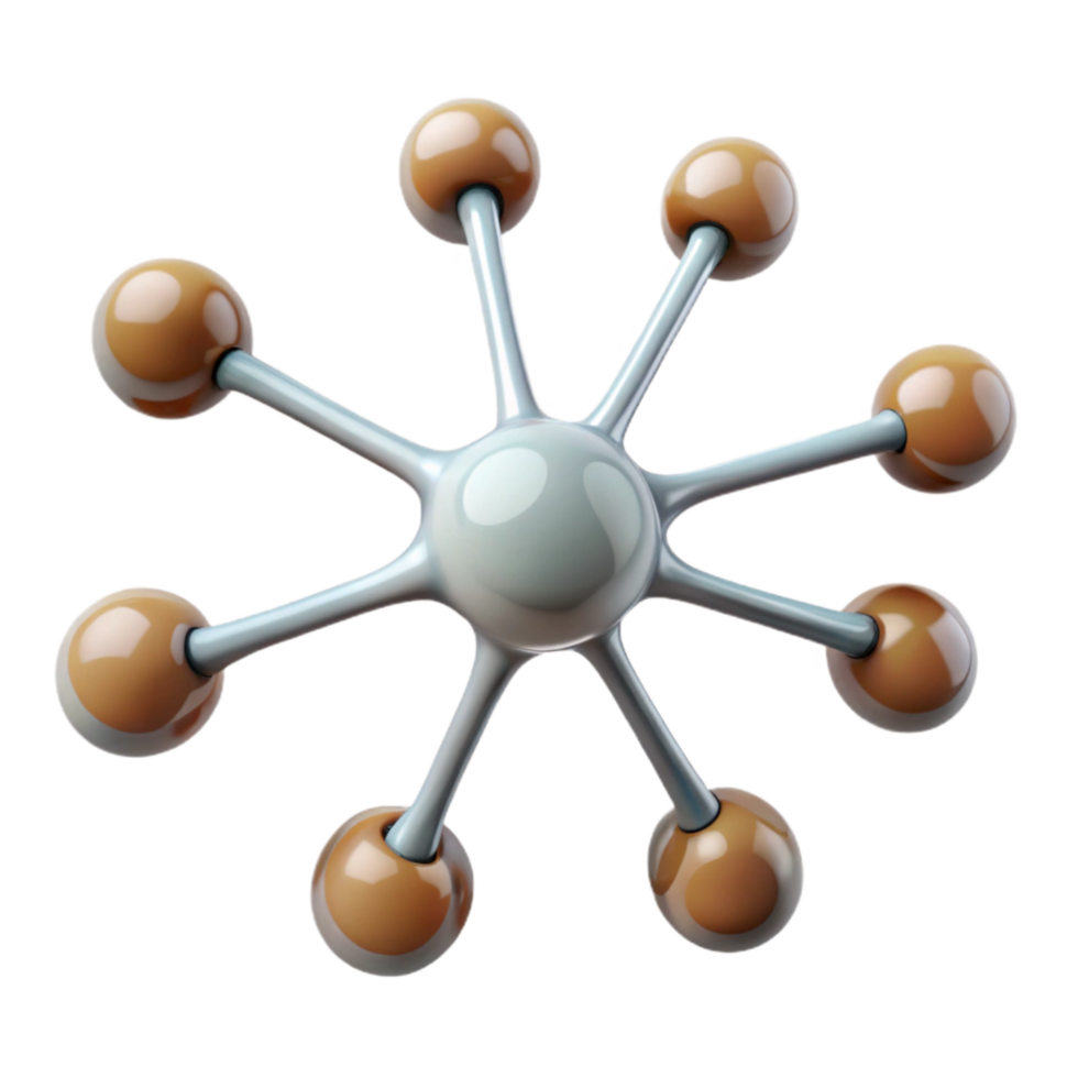 stunning creative Neuron Network Illustration Transparent Element premium png