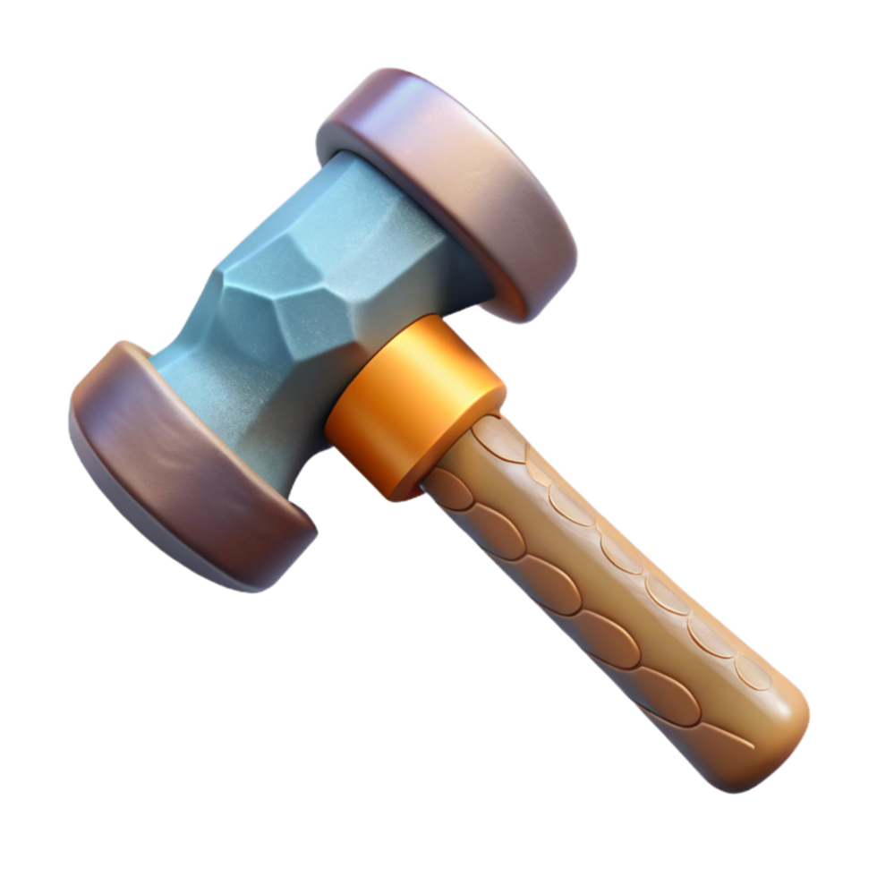 beautiful modern New Hammer Close Up with Transparent Background premium png