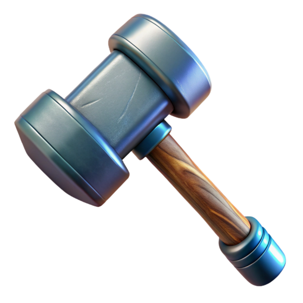 serene minimalist New Hammer Close Up with Transparent Background png
