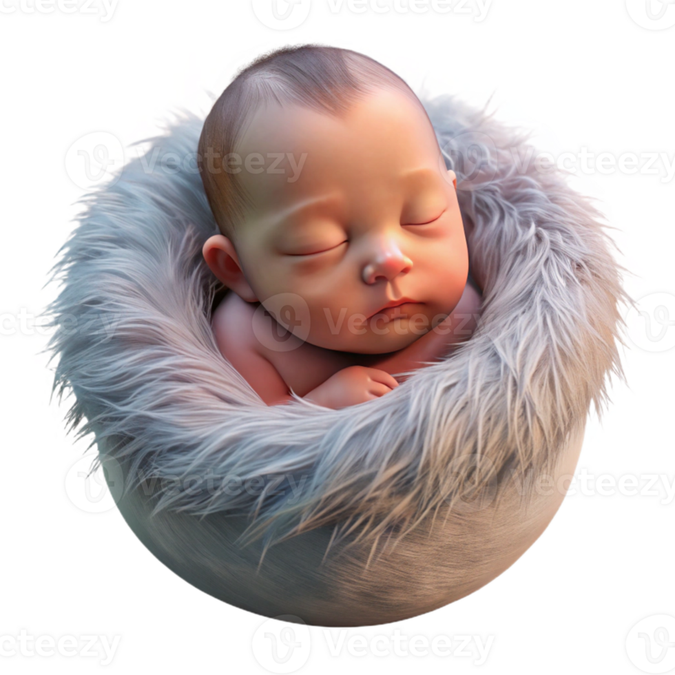 vibrant creative Newborn Photography Lighting Soft Light Transparent Background premium png