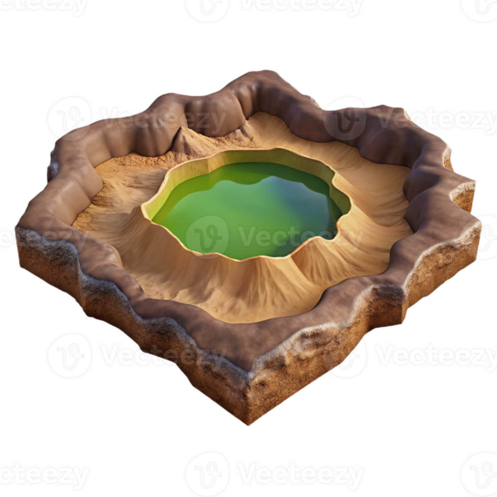 serene abstract Ngorongoro Crater Tanzania Volcanic Caldera Isolated Element high resolution png