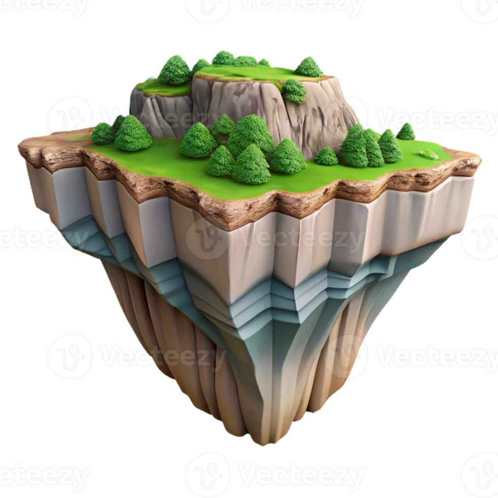 elegant classic Niagara Escarpment Cliffs and Forests Isolated Element authentic png
