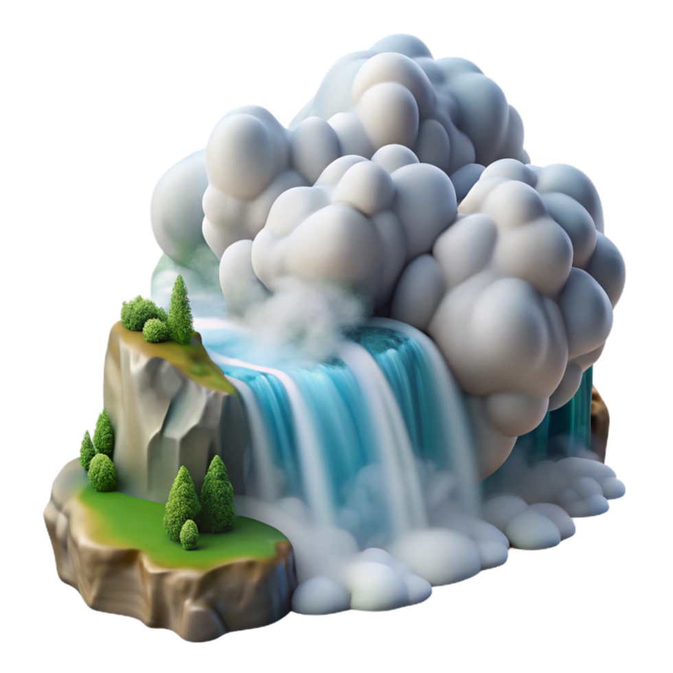 stunning contemporary Niagara Falls Mist and Spray Transparent original png