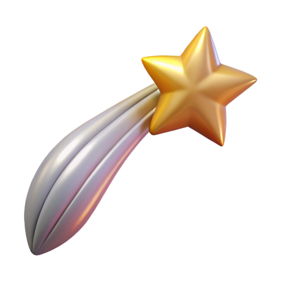serene creative Night Sky Shooting Star high resolution png
